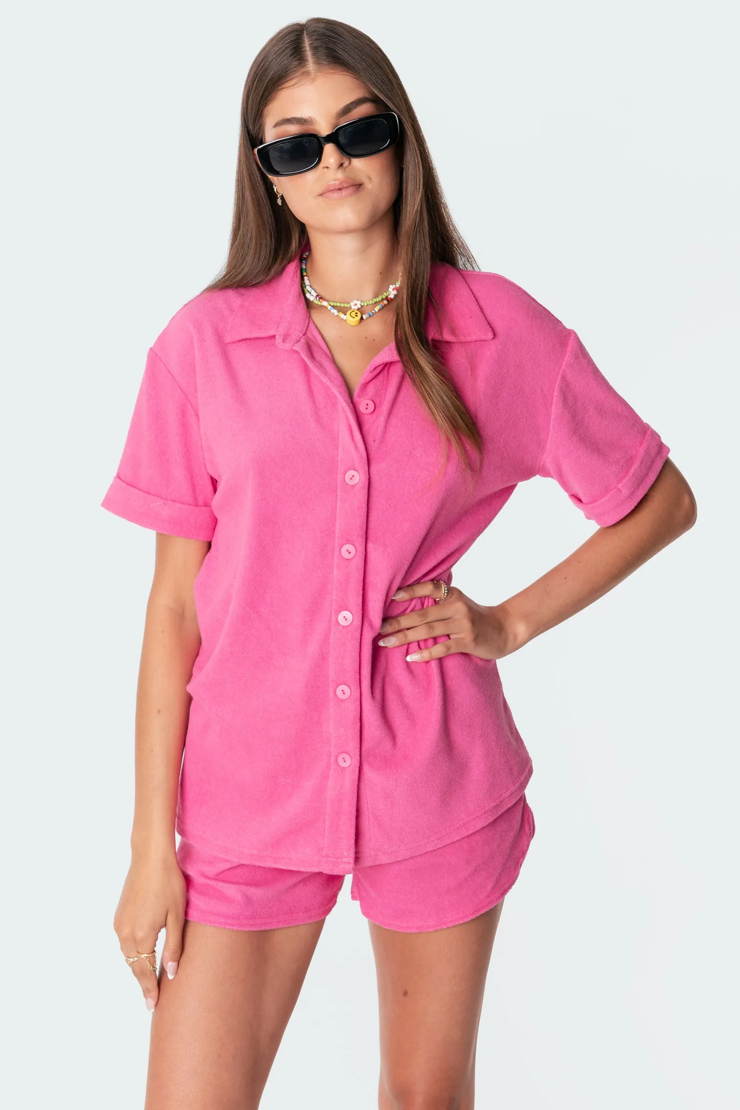 Bronti Terry Shirt sold by Edikted product image thumbnail 2
