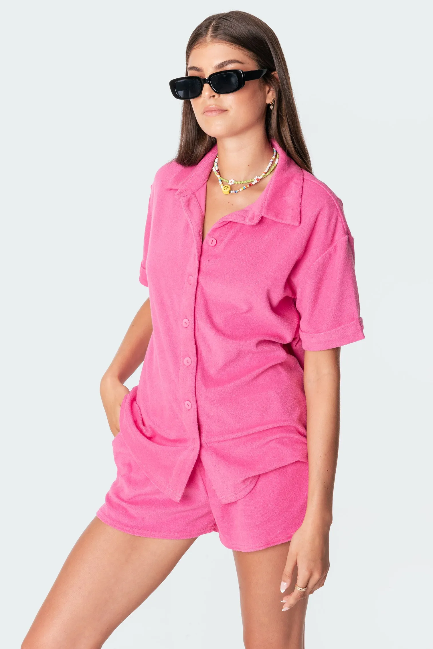 Bronti Terry Shirt sold by Edikted product image thumbnail 3