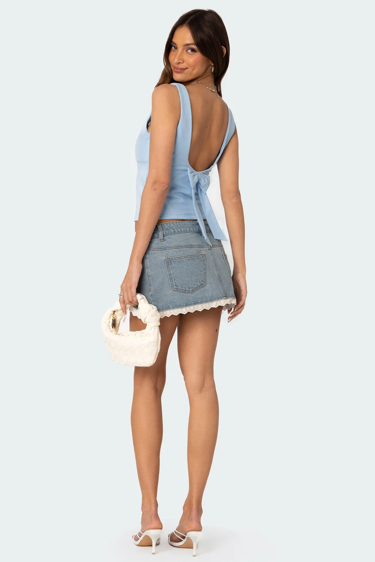 Ronda Bow Back Tank Top sold by Edikted product image thumbnail 4