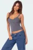 Amilia Lace Trim Tank Top sold by Edikted