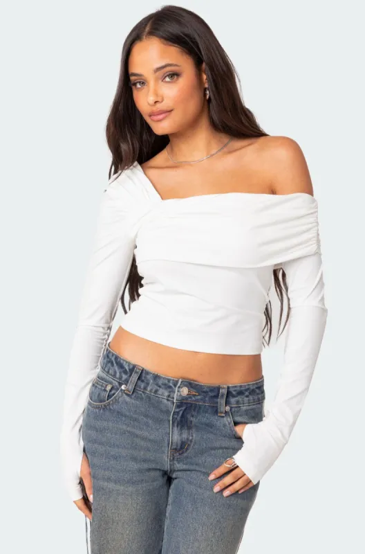 Asymmetric Fold Over Top sold by Edikted