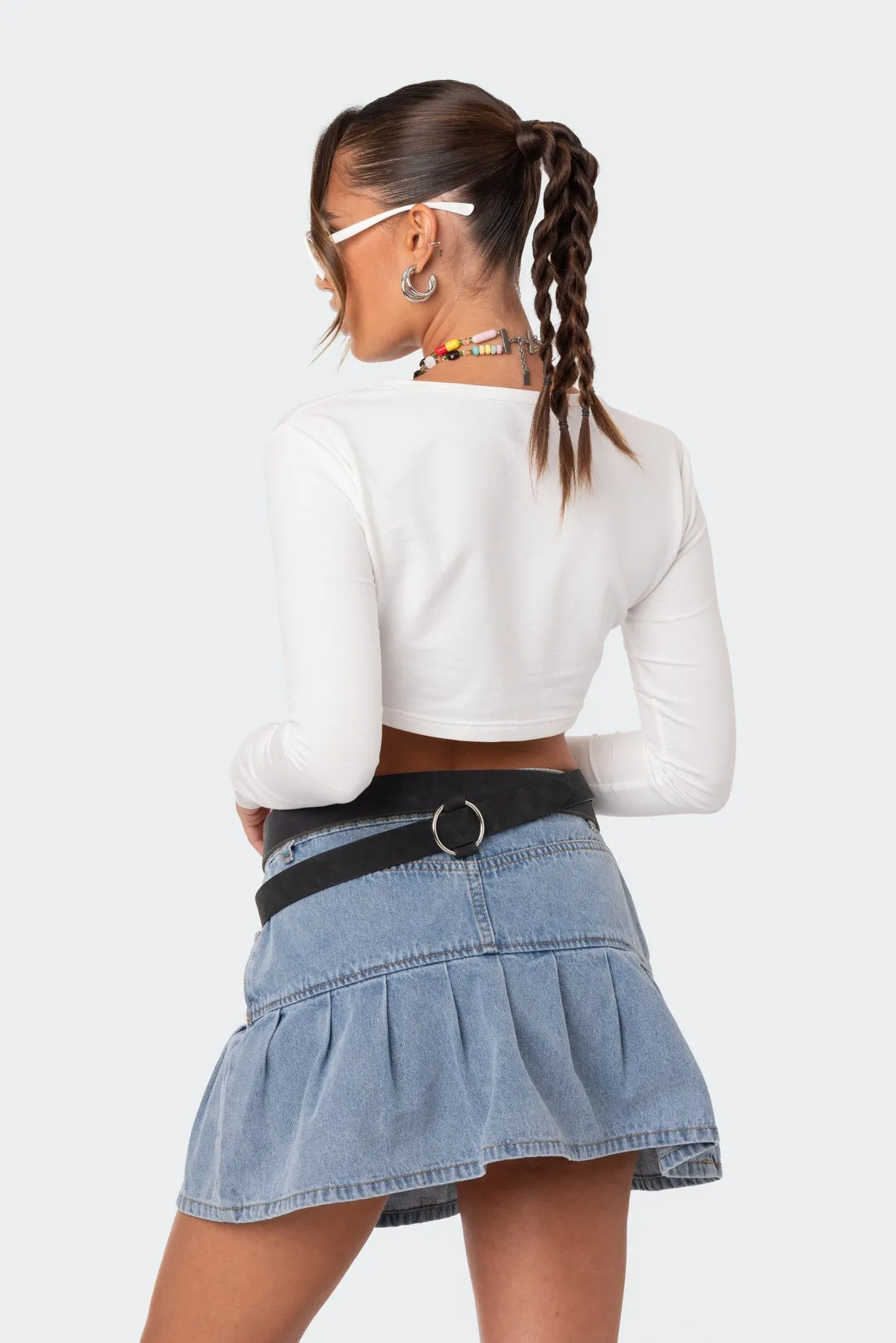 Not Yours Crop Top sold by Edikted product image thumbnail 3