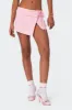 Selena Asymmetric Wrap Mini Skirt sold by Edikted