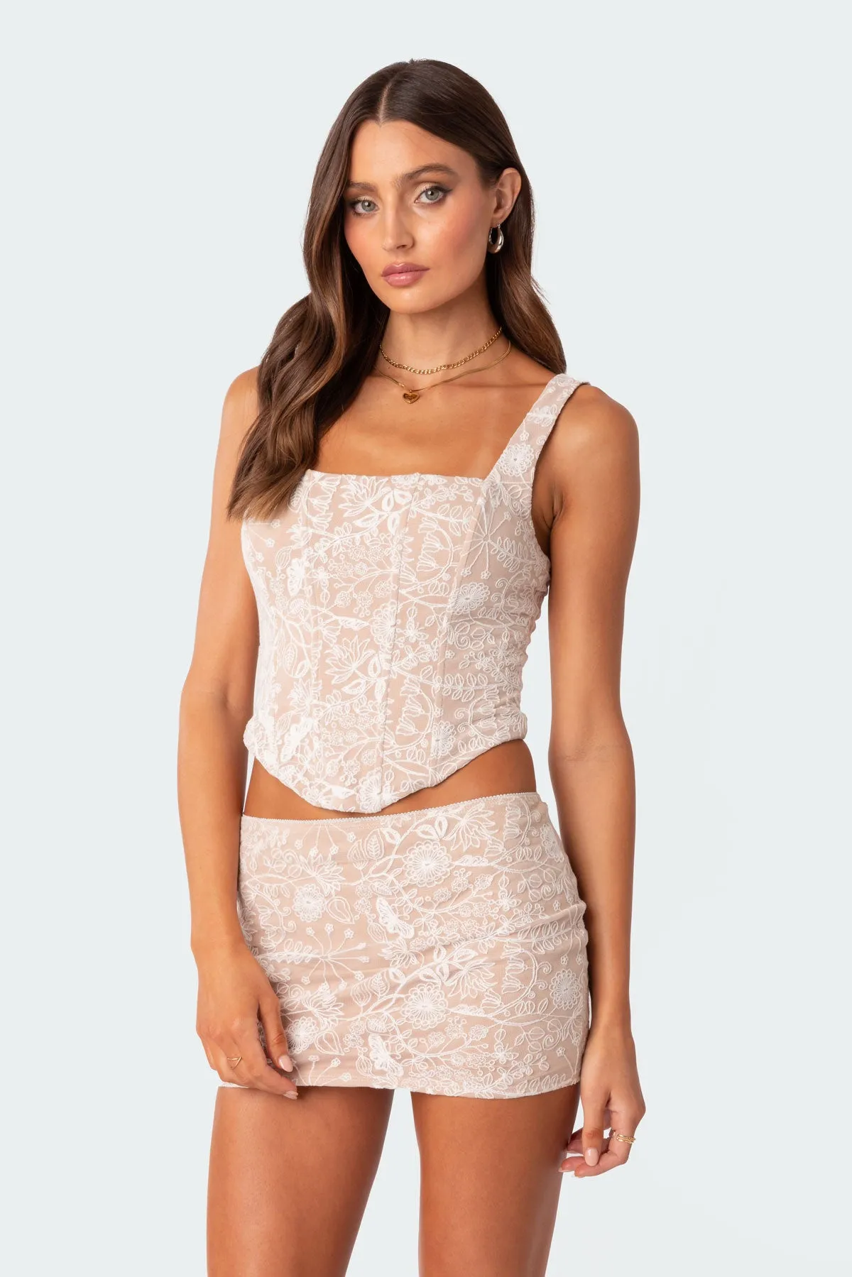 Wispy Lace Corset sold by Edikted product image thumbnail 3