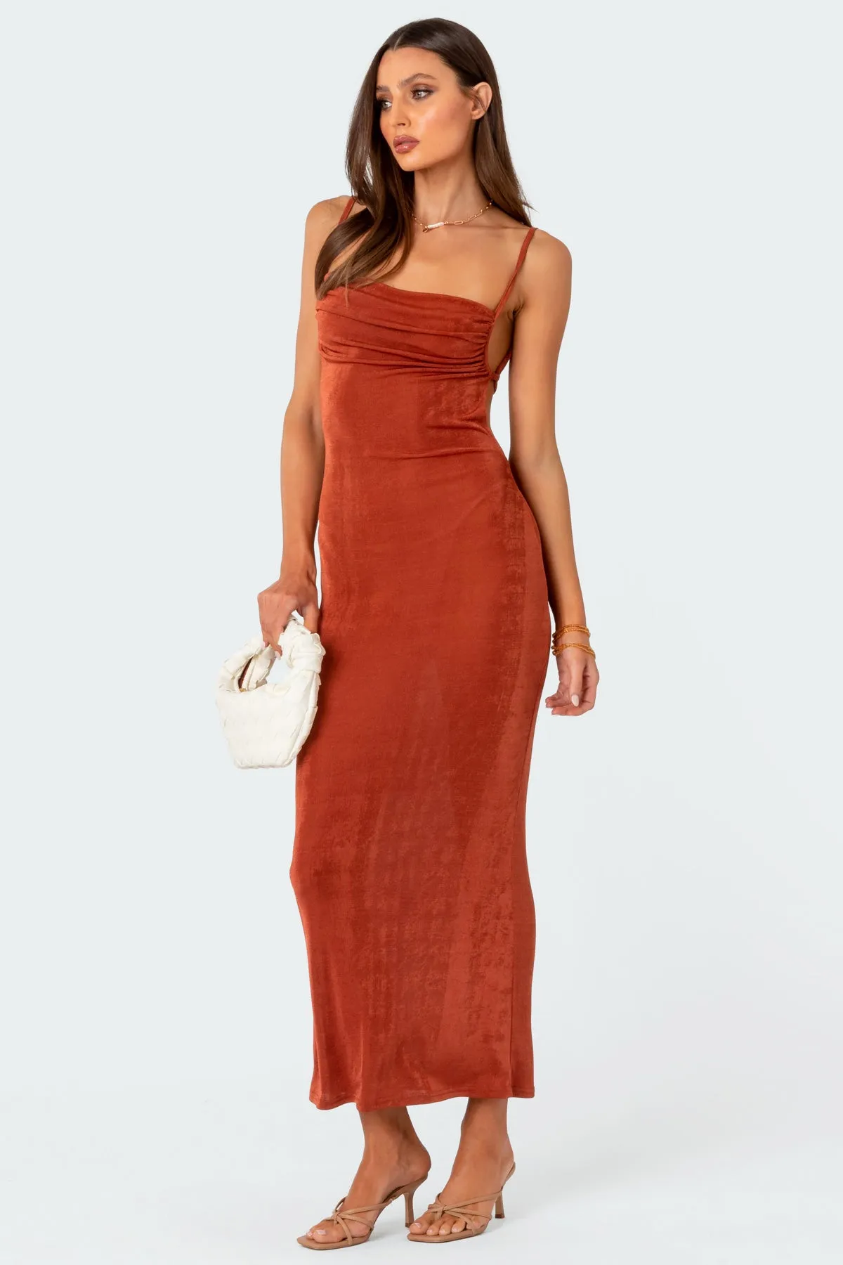 Clea Open Back Maxi Dress sold by Edikted product image thumbnail 5