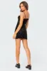 Marnie Velvet Embroidered Mini Dress sold by Edikted
