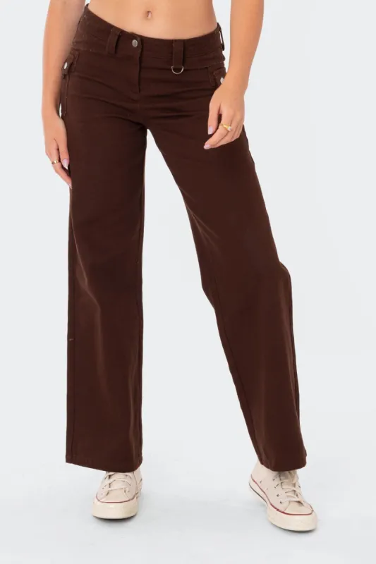 Blake Low-Rise Cargo Pants sold by Edikted