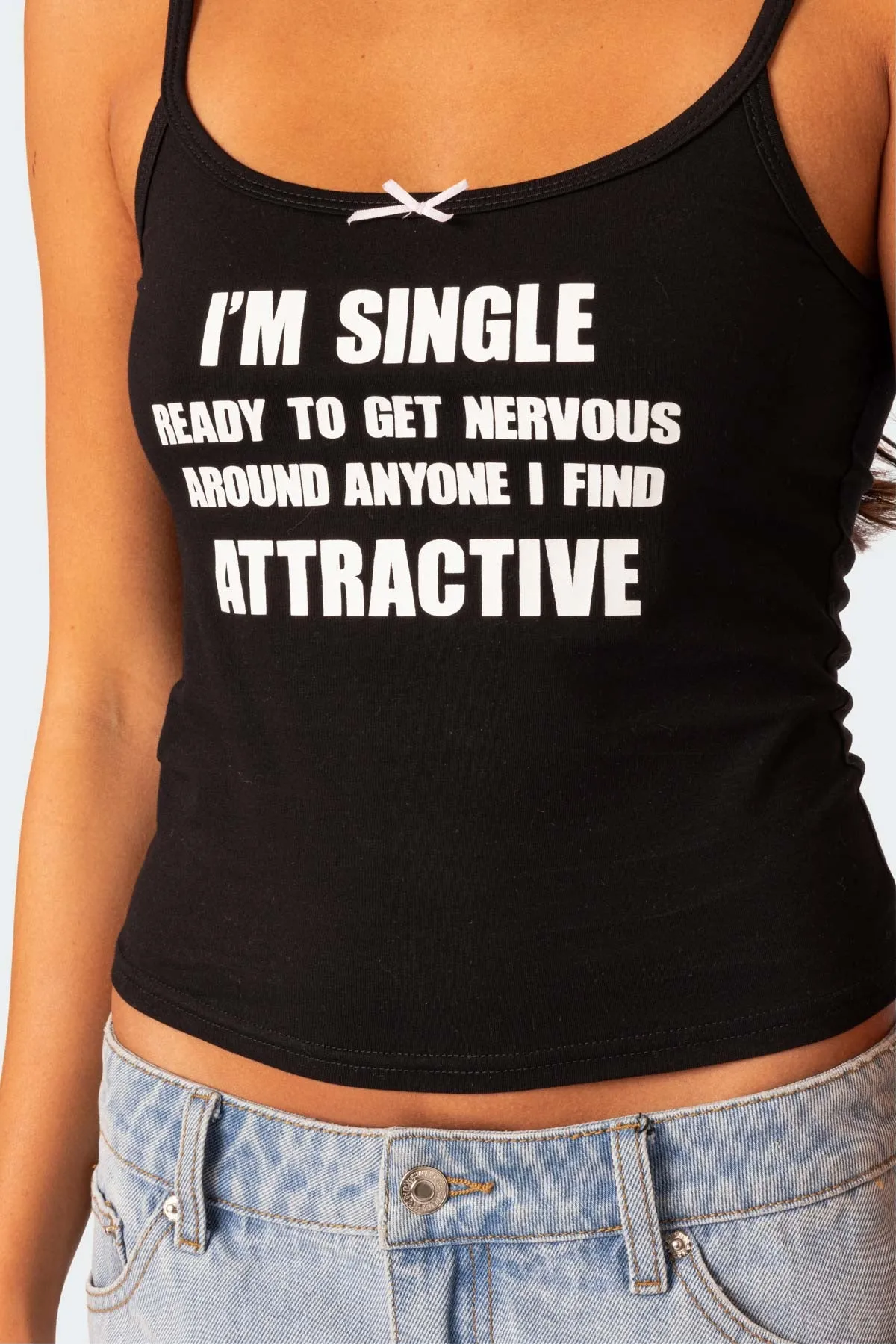 I'M Single Tank Top sold by Edikted product image thumbnail 3