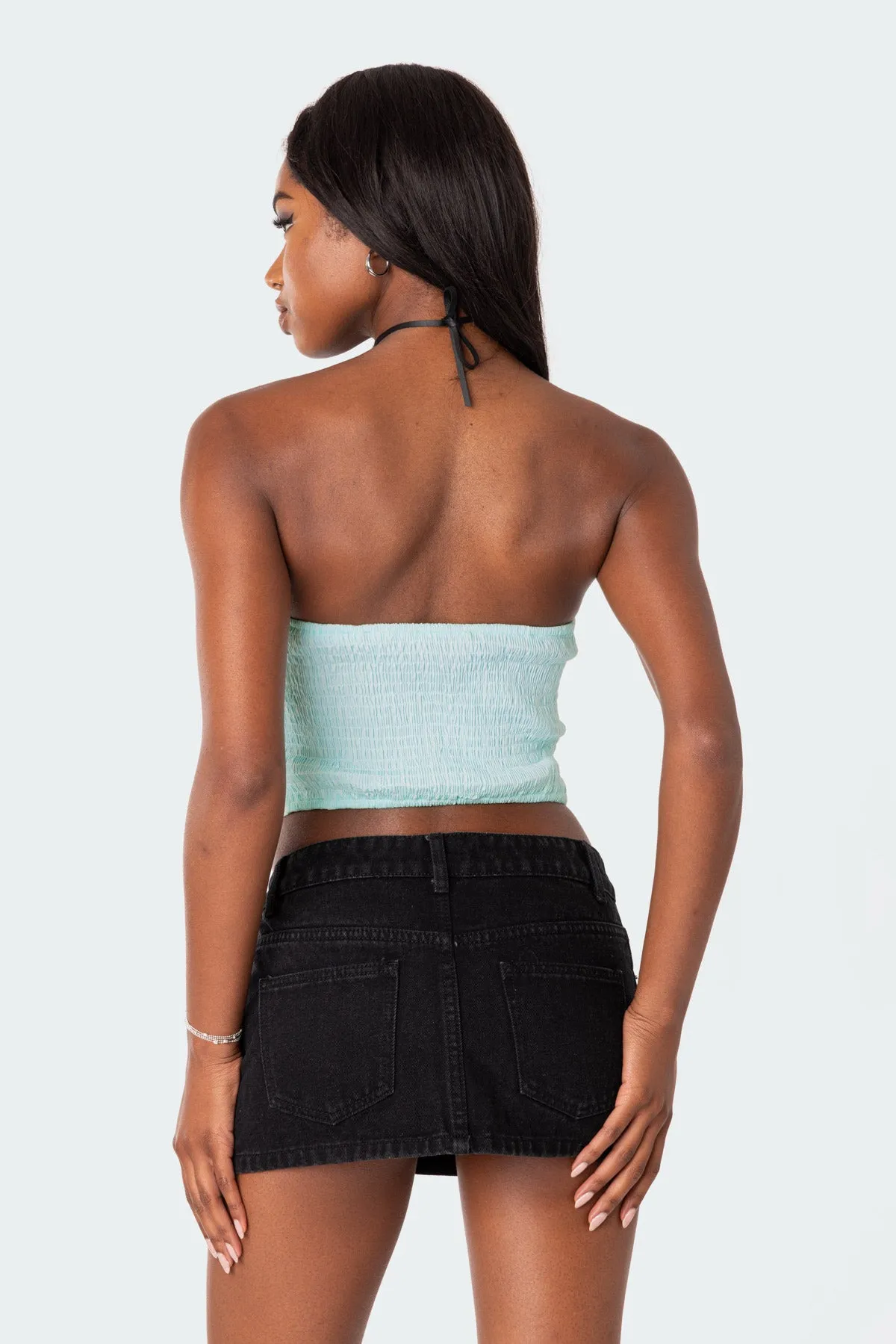 Poplin Bustier Top sold by Edikted product image thumbnail 4