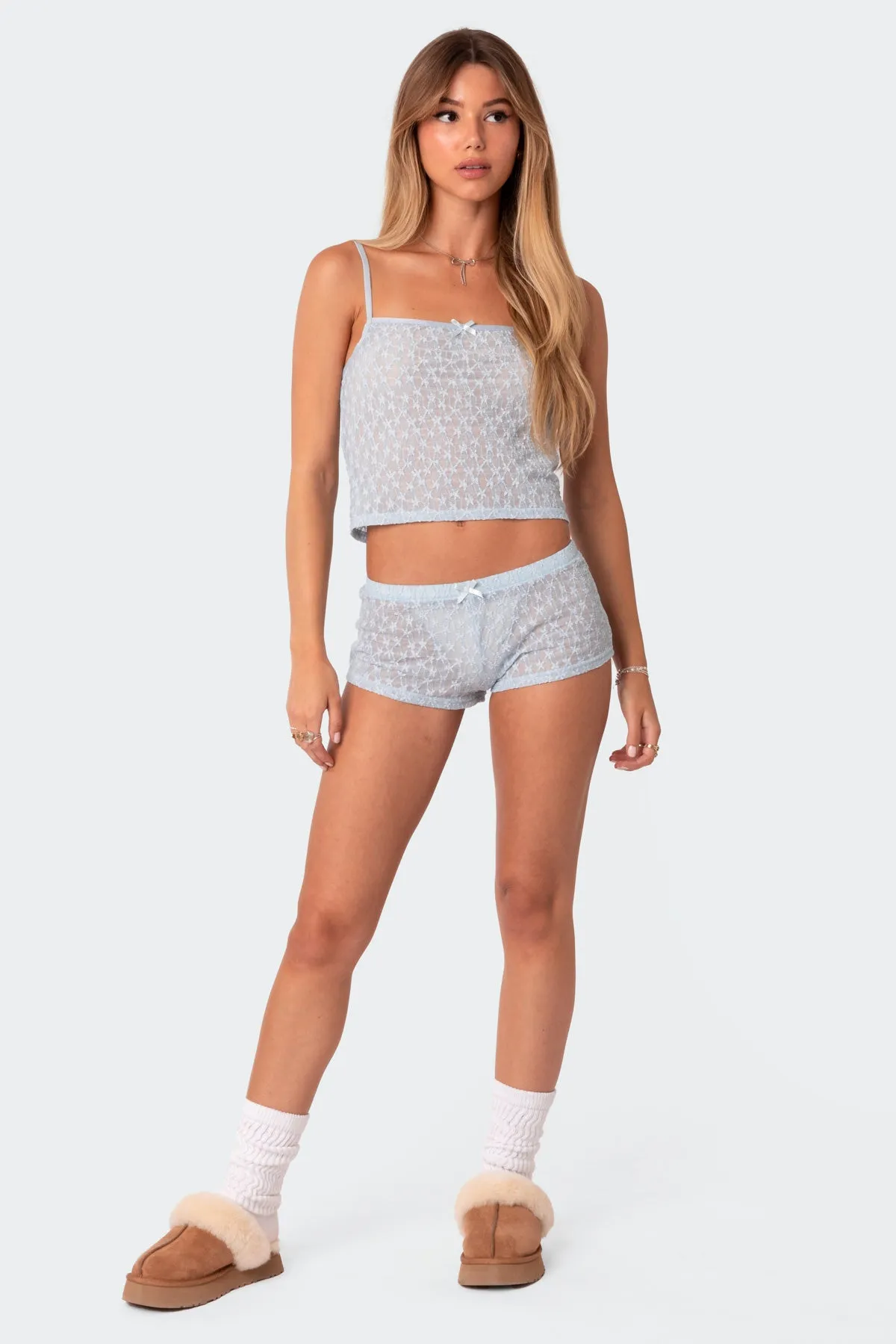 Starstruck Lace Tank Top sold by Edikted product image thumbnail 5