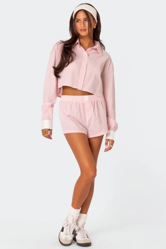 Lea Boxer Shorts sold by Edikted