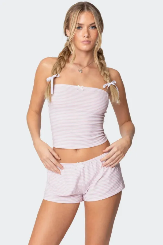 Astor Striped Tube Top sold by Edikted