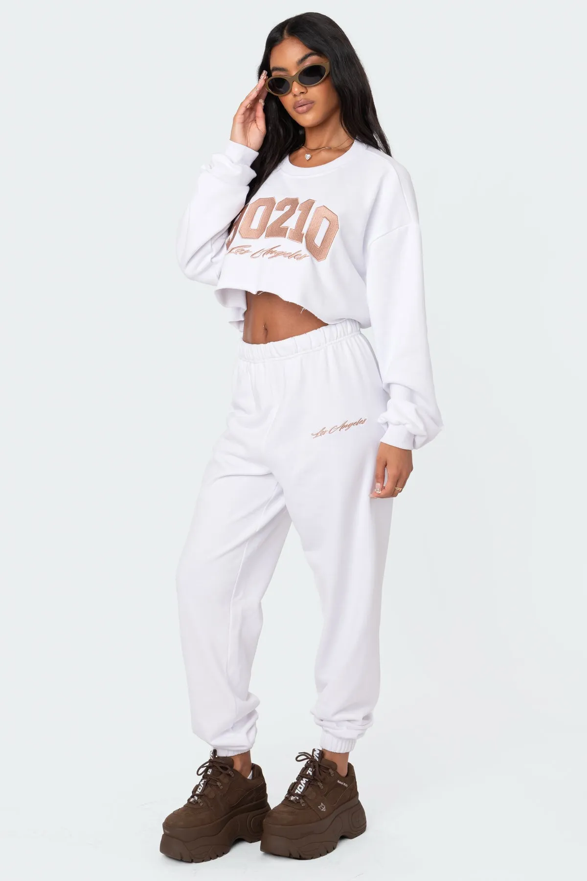 Adora Cropped Sweatshirt sold by Edikted product image thumbnail 3