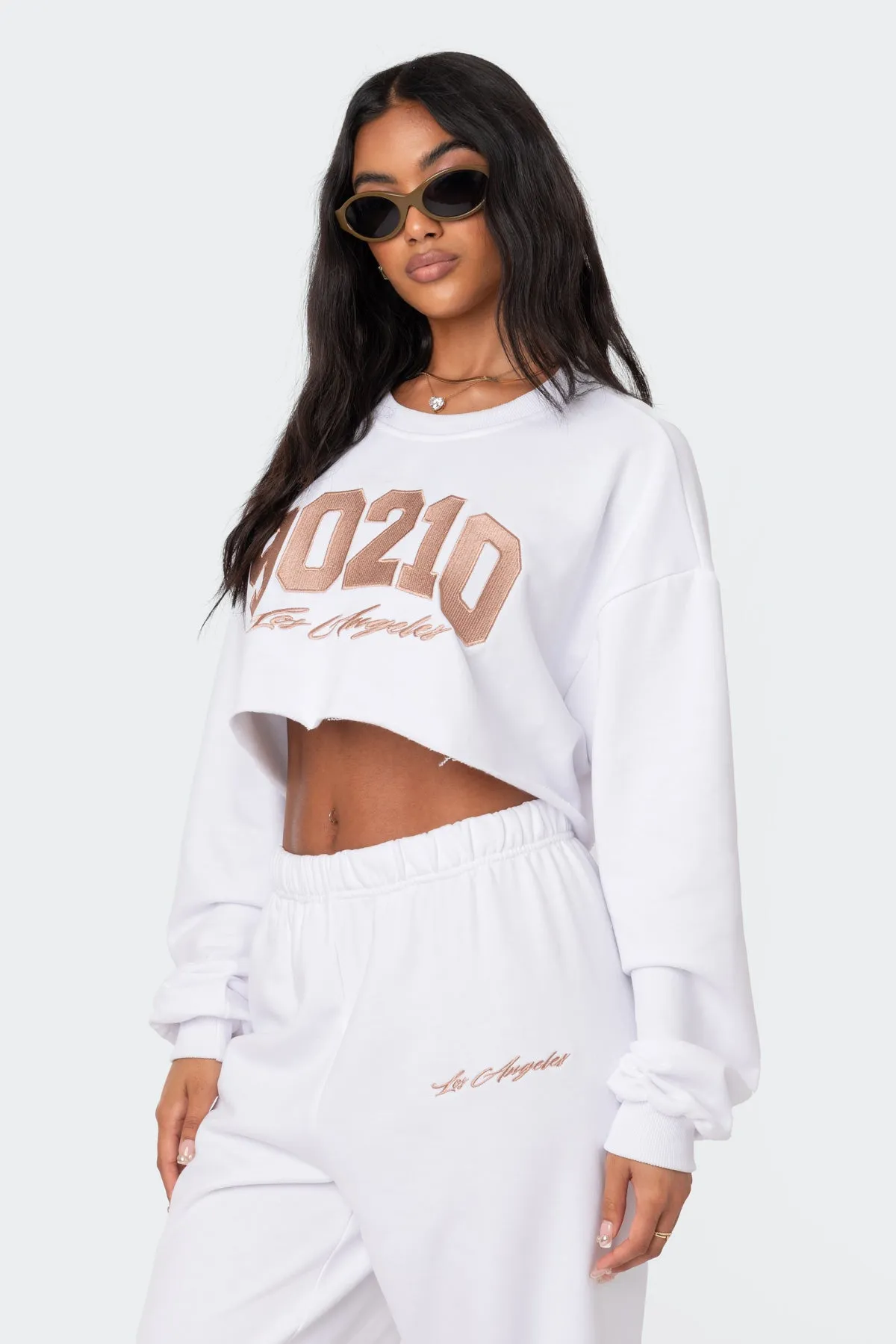 Adora Cropped Sweatshirt sold by Edikted product image thumbnail 4