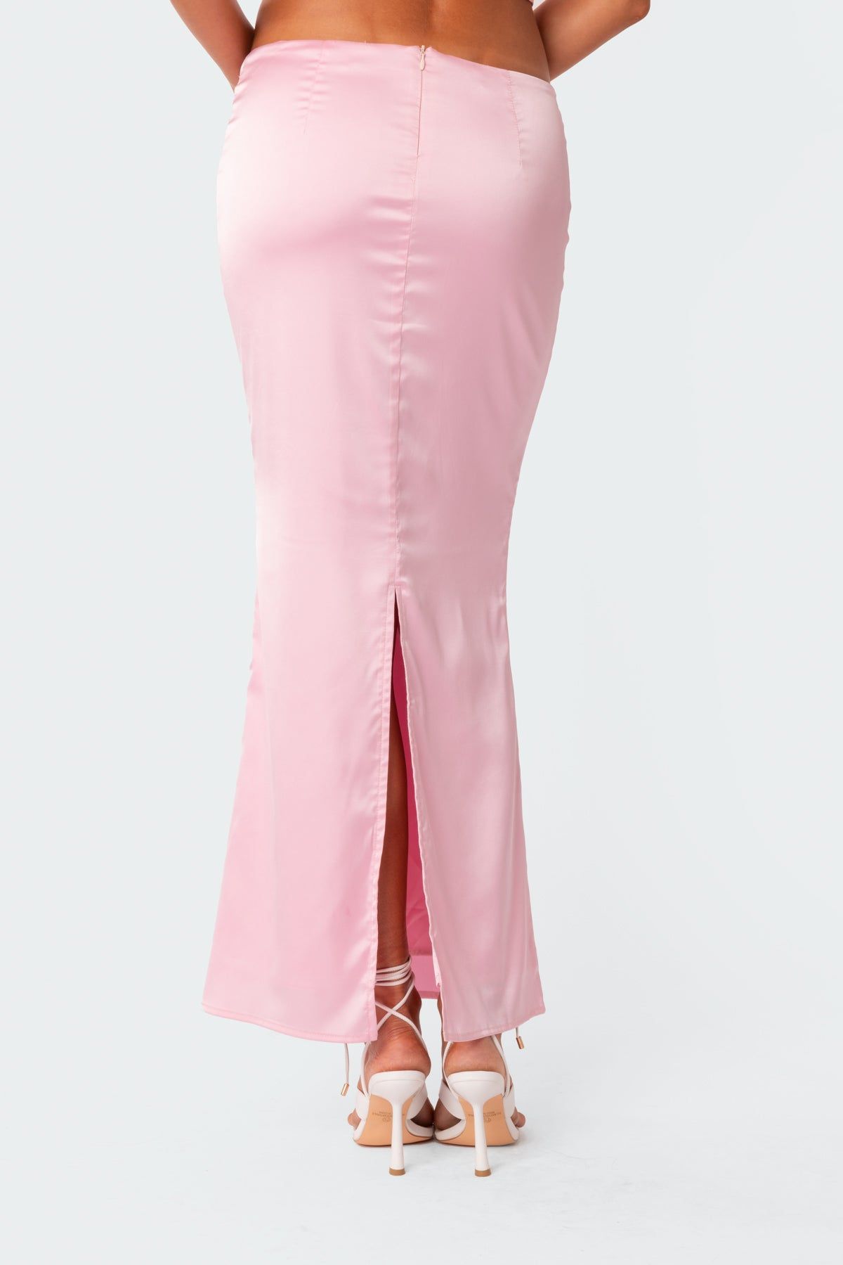 Brandi Back Slitted Satin Maxi Skirt sold by Edikted product image thumbnail 5