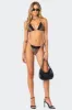 Lacey Leopard Triangle Bikini Top sold by Edikted