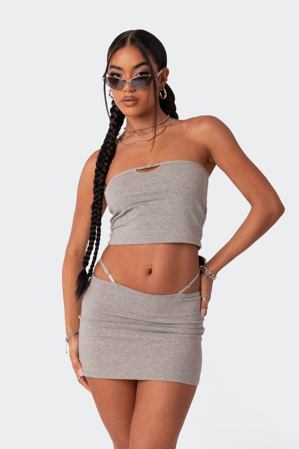 Kenna Cut Out Tube Top sold by Edikted