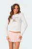 Busy Ignoring Long Sleeve T Shirt sold by Edikted