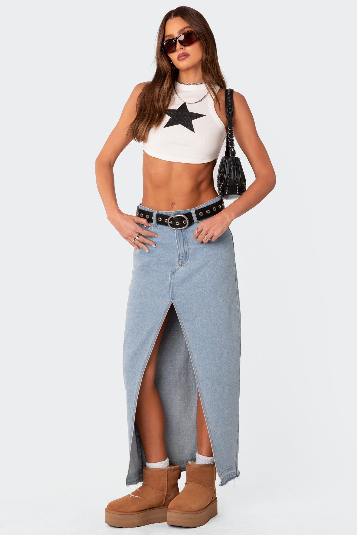 Rising Star Ribbed Tank Top sold by Edikted product image thumbnail 5