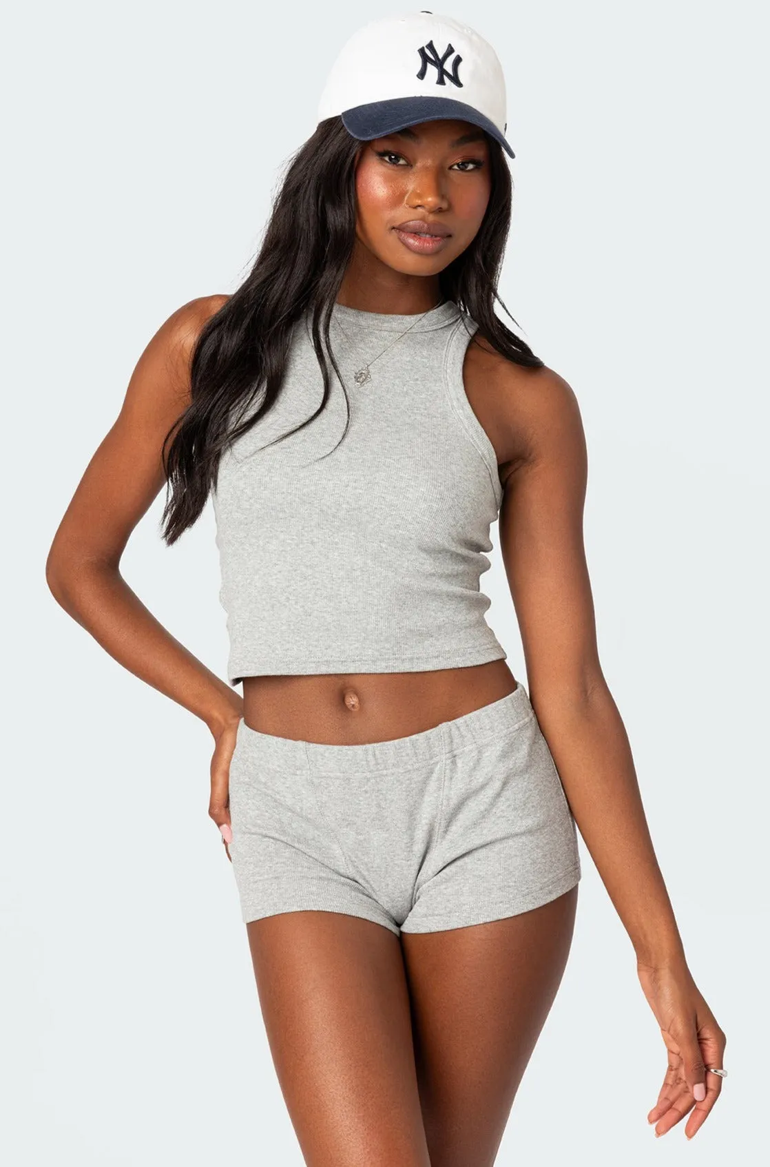 Rebekah Ribbed Tank Top sold by Edikted