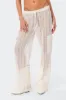 Ines Crochet Low Rise Cargo Pants sold by Edikted