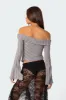 Alona Asymmetric Fold Over Knit Top sold by Edikted