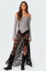 Alona Asymmetric Fold Over Knit Top sold by Edikted