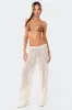 Ines Crochet Low Rise Cargo Pants sold by Edikted