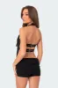 Buckle Strap Open Back Top sold by Edikted