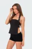 Buckle Strap Open Back Top sold by Edikted