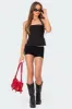 Buckle Strap Open Back Top sold by Edikted