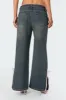 Bow Slitted Vintage Washed Jeans sold by Edikted