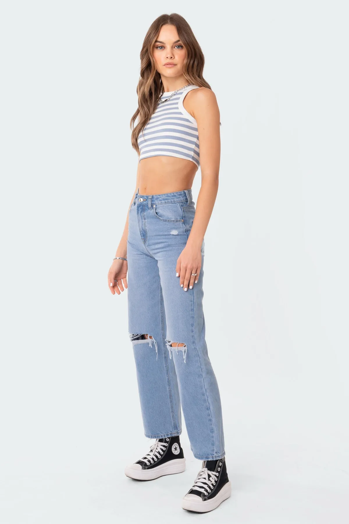 Lori High-Rise Wide Leg Jeans sold by Edikted product image thumbnail 3