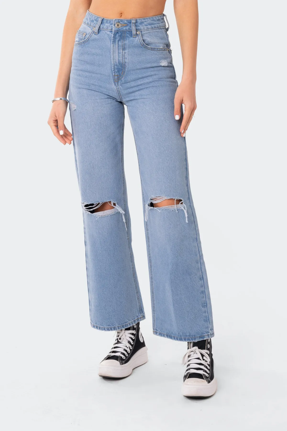 Lori High-Rise Wide Leg Jeans sold by Edikted product image thumbnail 2