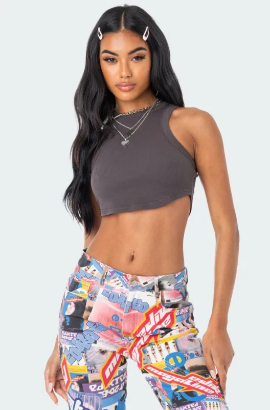 Everyday Ribbed Top sold by Edikted