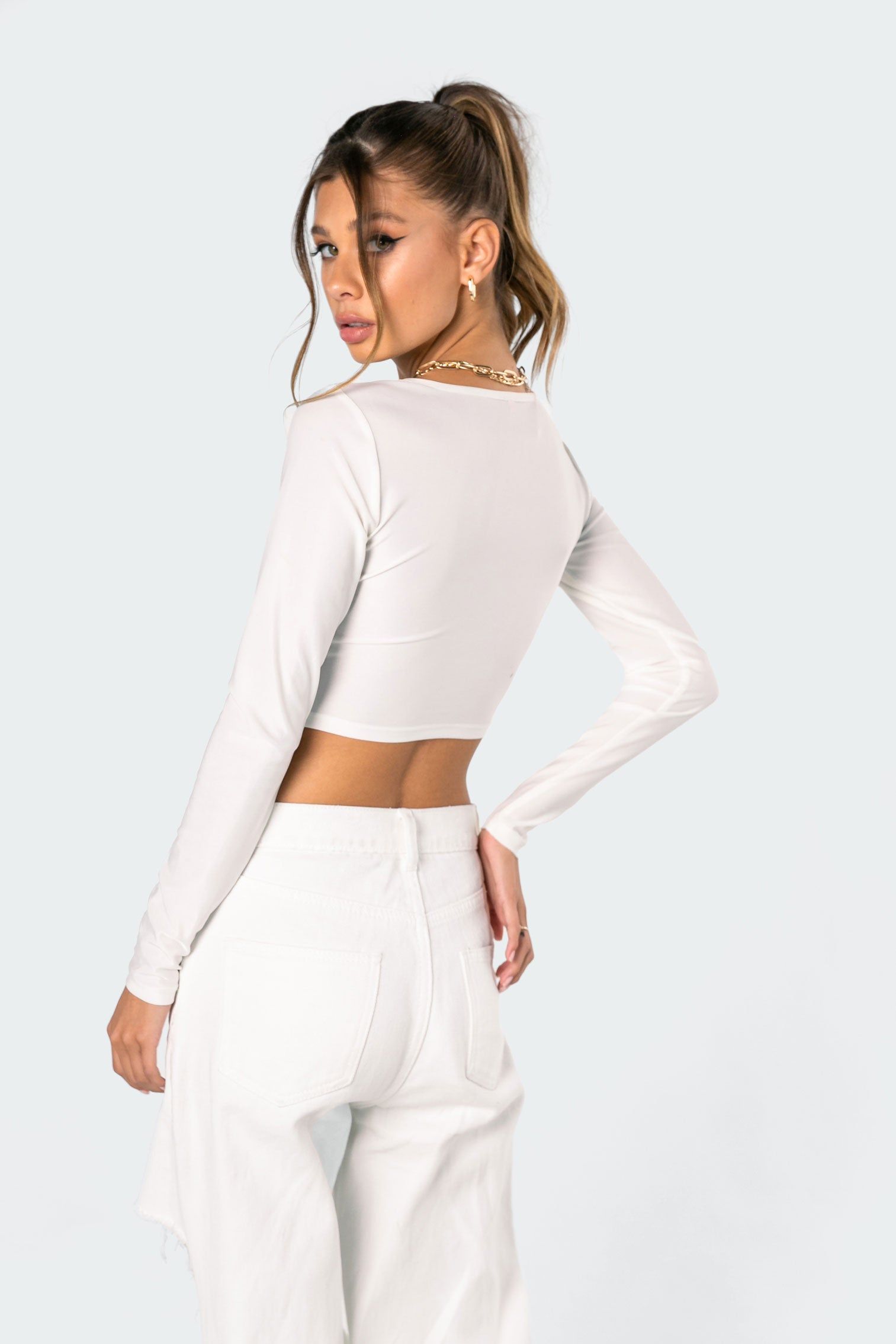 Molly Adjustable Crop Top sold by Edikted product image thumbnail 5