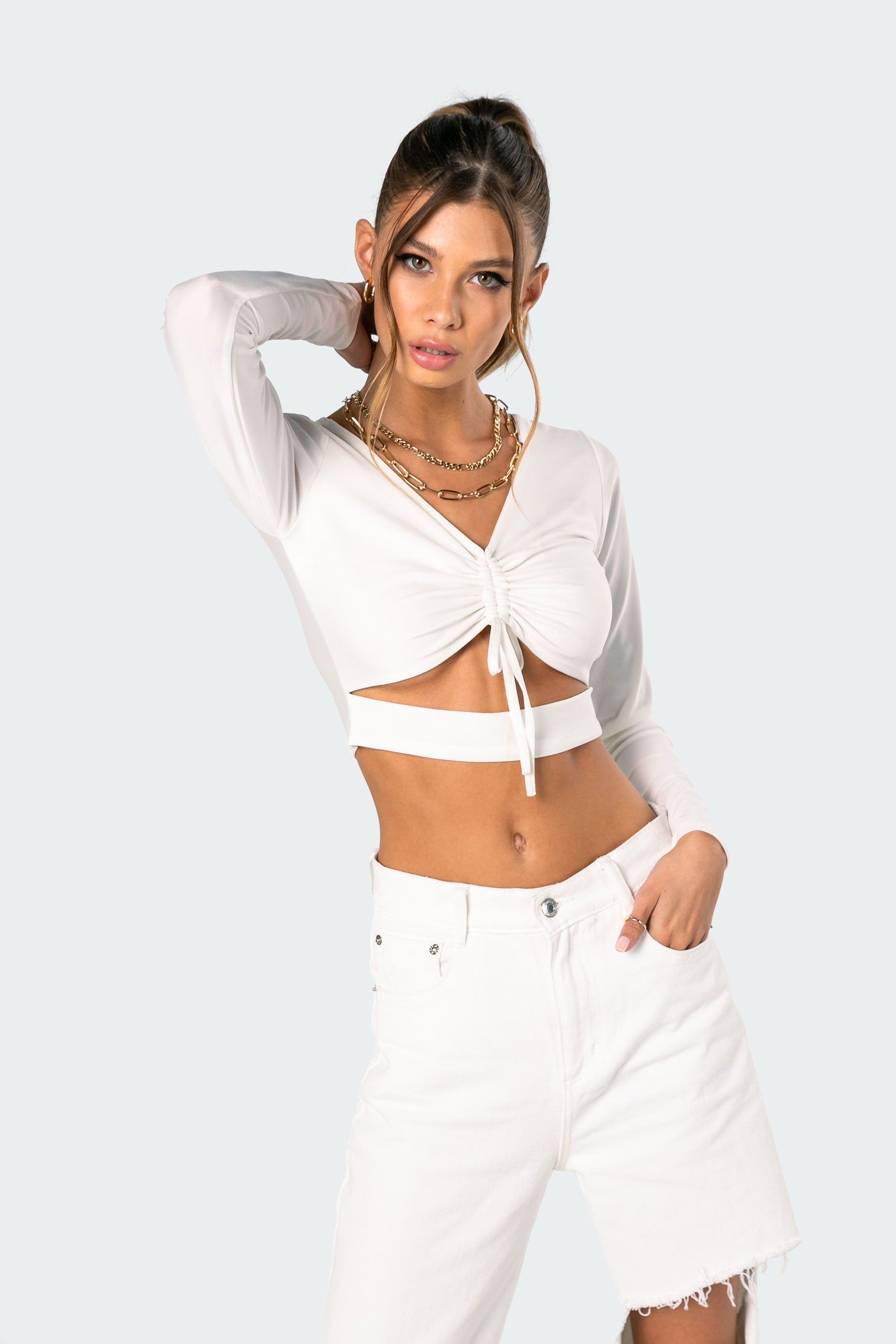 Molly Adjustable Crop Top sold by Edikted product image thumbnail 3