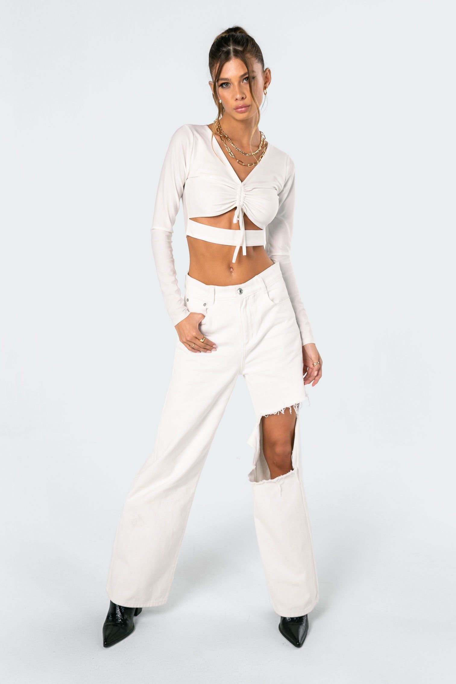 Molly Adjustable Crop Top sold by Edikted product image thumbnail 2