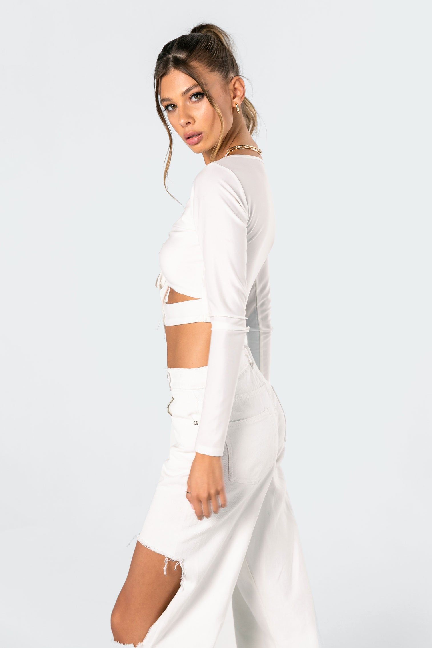 Molly Adjustable Crop Top sold by Edikted product image thumbnail 4