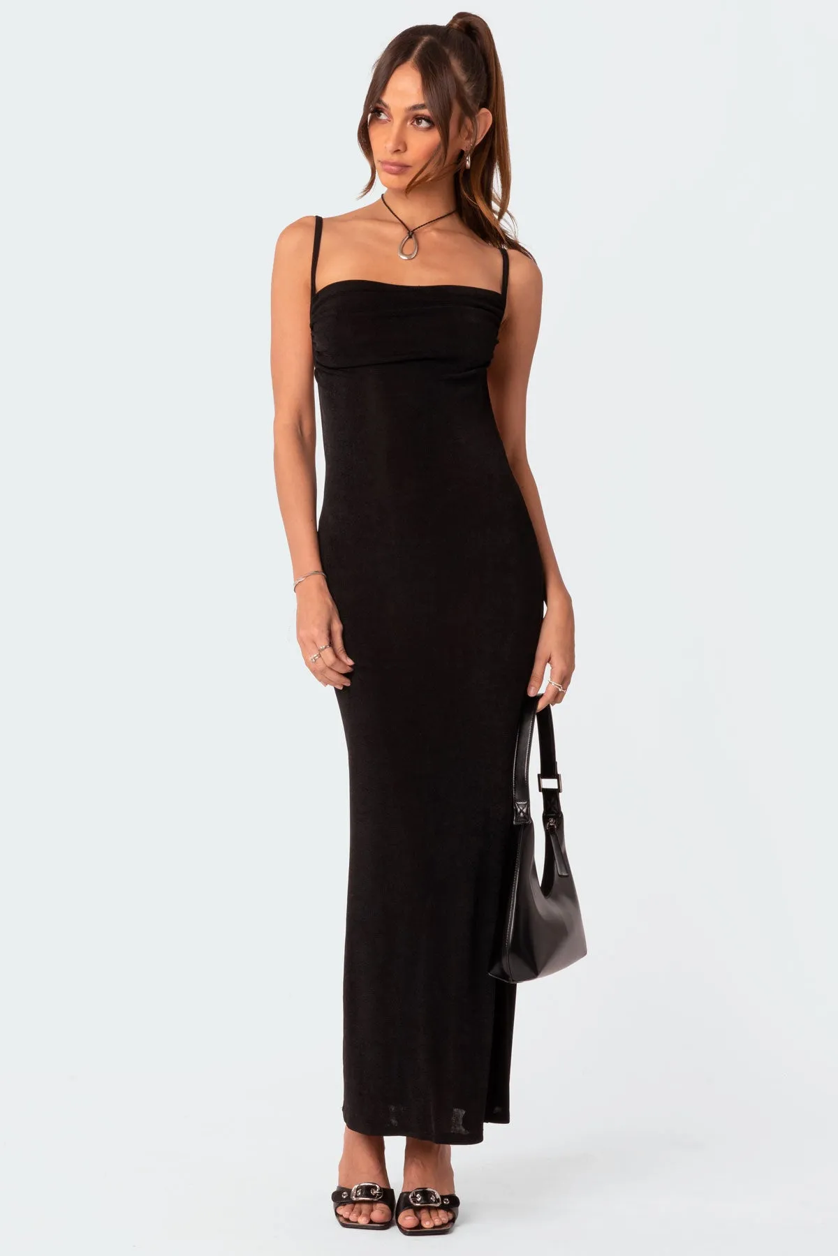 Clea Open Back Maxi Dress sold by Edikted product image thumbnail 5
