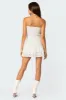 Livia Lacey Cotton Scrunch Mini Dress sold by Edikted