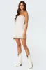Livia Lacey Cotton Scrunch Mini Dress sold by Edikted