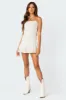 Livia Lacey Cotton Scrunch Mini Dress sold by Edikted