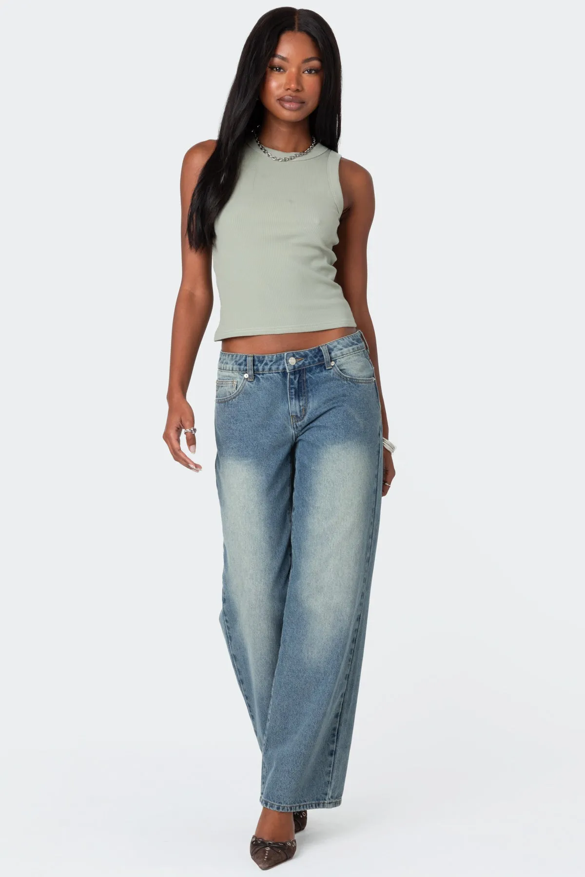 Standard Ribbed Tank Top sold by Edikted product image thumbnail 5