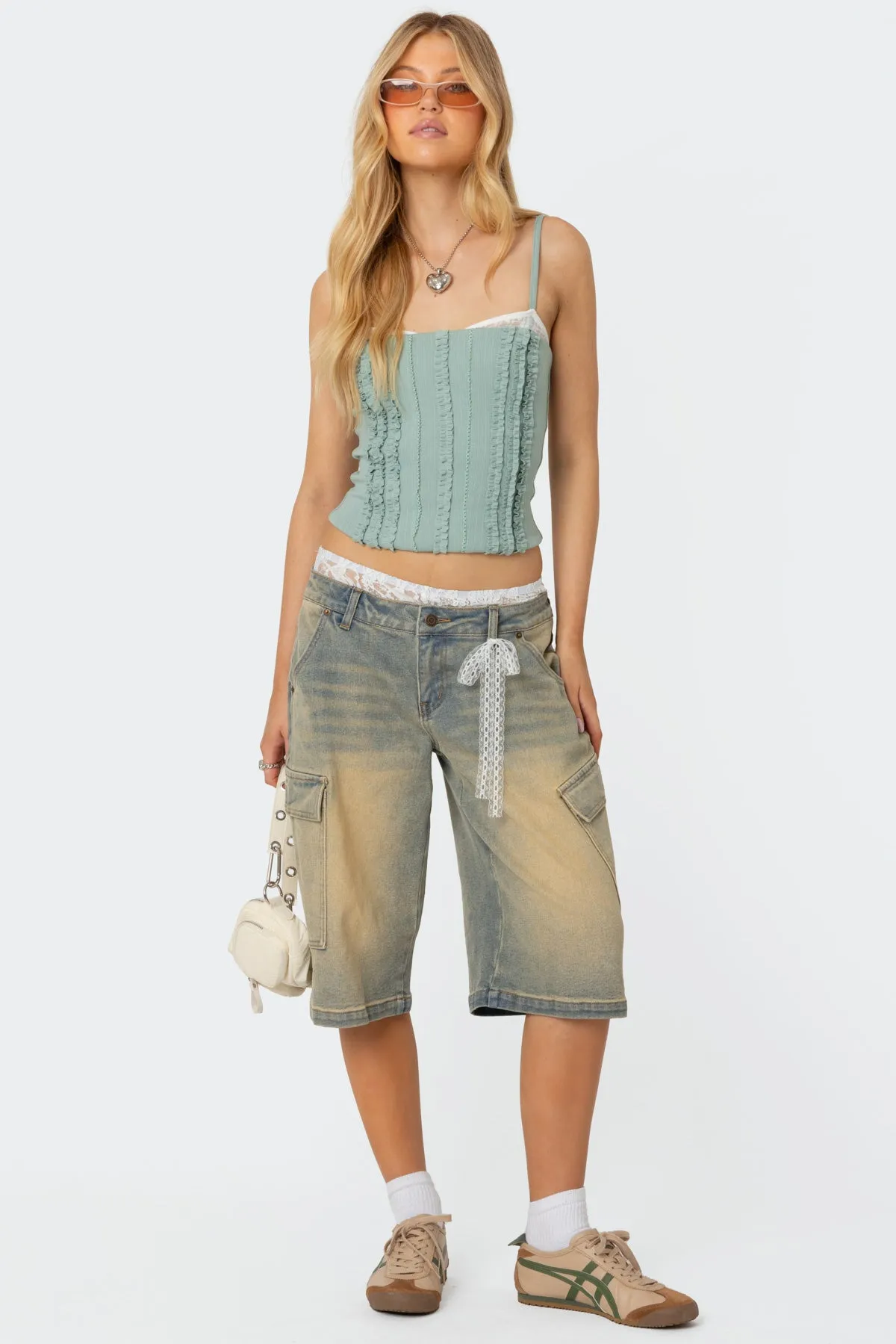 Ruffled Bra Top sold by Edikted product image thumbnail 2