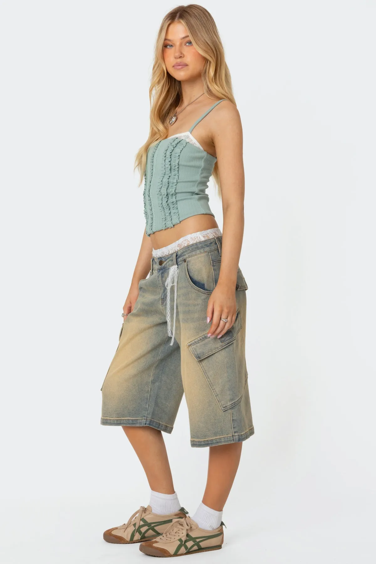 Ruffled Bra Top sold by Edikted product image thumbnail 4