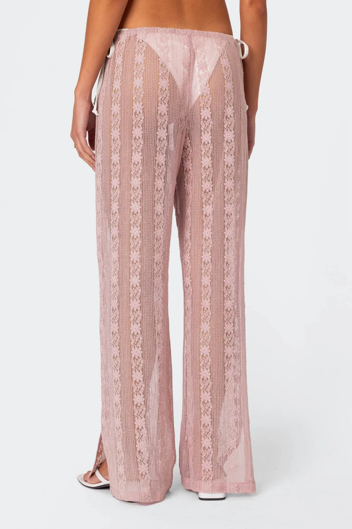 Embroidered Sheer Lace Pants sold by Edikted product image thumbnail 5