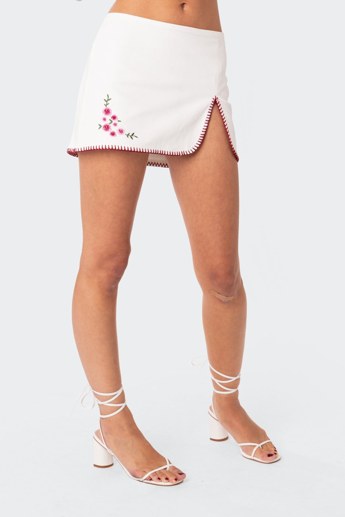Lilo Embroidered Mini Skirt sold by Edikted product image thumbnail 3