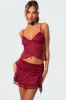 Ruby Sheer Lace Tank Top sold by Edikted