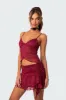 Ruby Sheer Lace Tank Top sold by Edikted